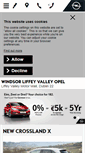 Mobile Screenshot of liffeyvalleyopel.ie